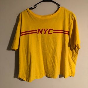 NYC T-shirt crop